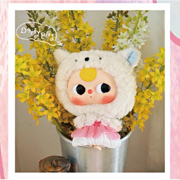 Baby Three Big Head Baby Zipper Bag • Full Case - 6 BLIND BOX - LARGE Plush🐣 - Picture 7 of 12